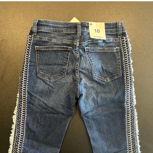NWT Warp + Weft Piedmont Fashion Embroidered Jeans – Girls Size 10, Medium Wash - Picture 8 of 9